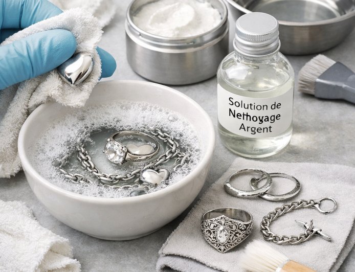 Comment nettoyer des bijoux en argent